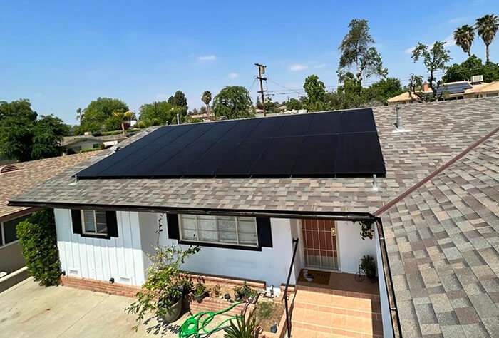 solar panels on Bakersfield house