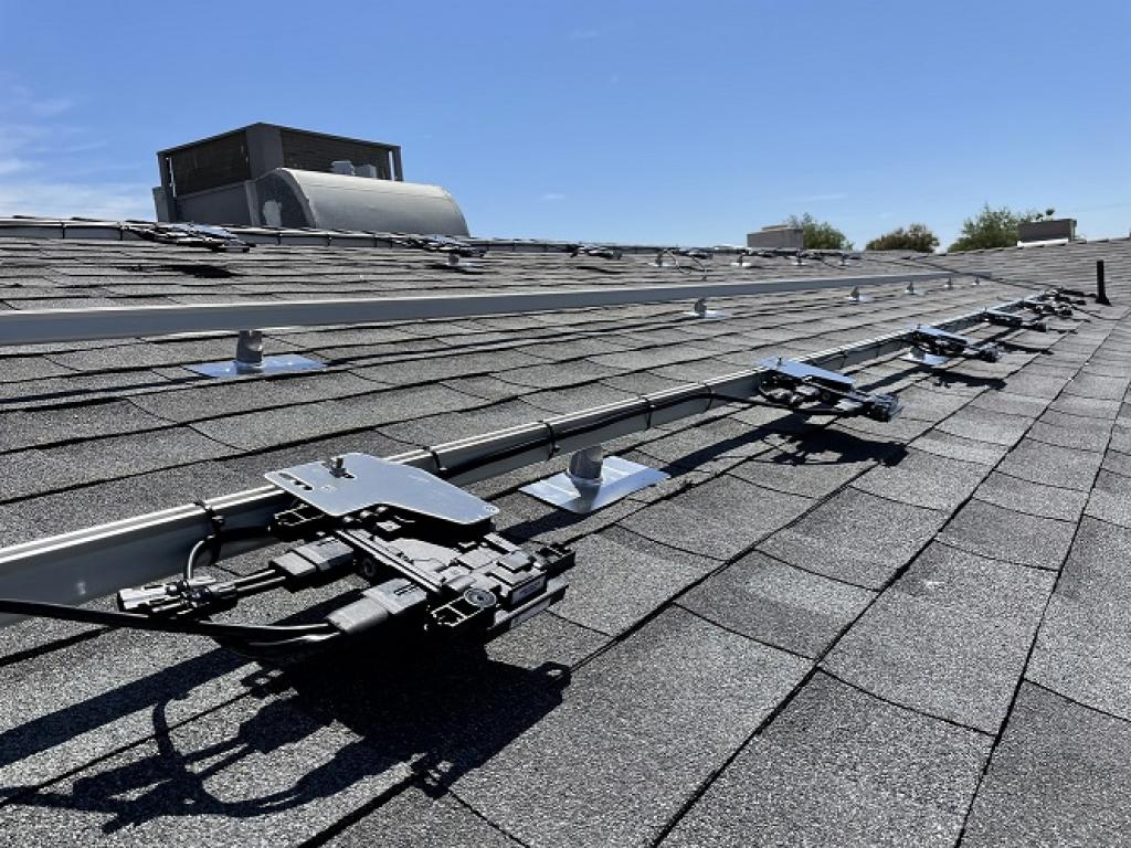 roof solar panel grids