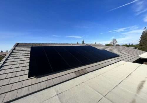 Residential Solar panels installed on roof
